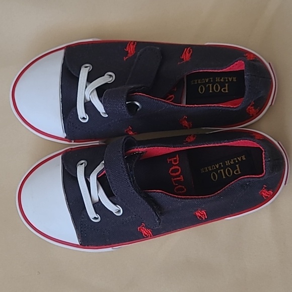 Polo Ralph Lauren Toddler Kody Shoe - Navy/Red - Picture 1 of 6